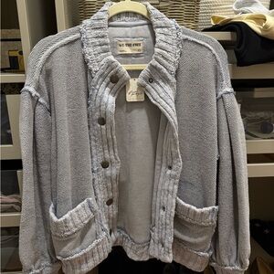 We The Free Women's Light blue Knit jacket